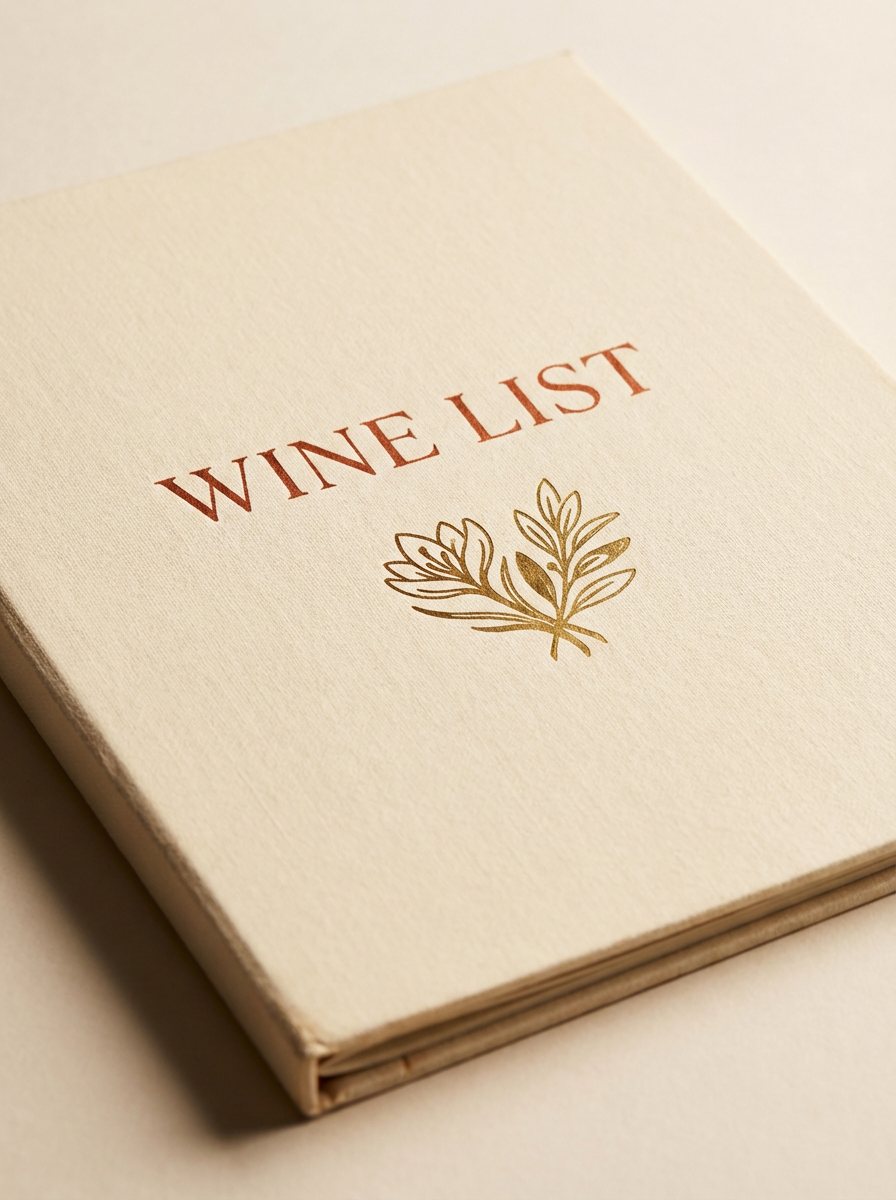 Brass table numbers with brand font