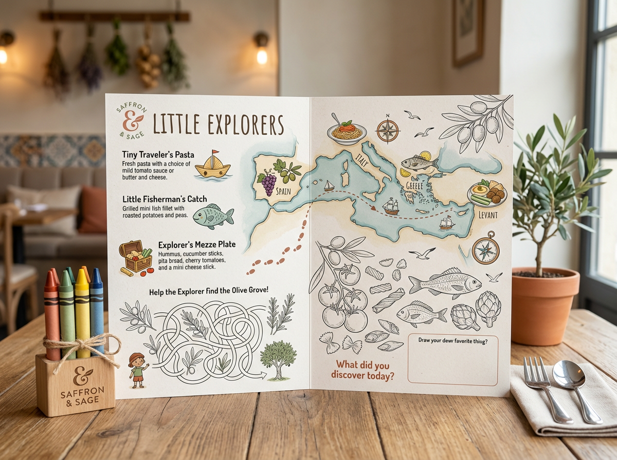 Back bar signage with spirit categories and featured cocktails