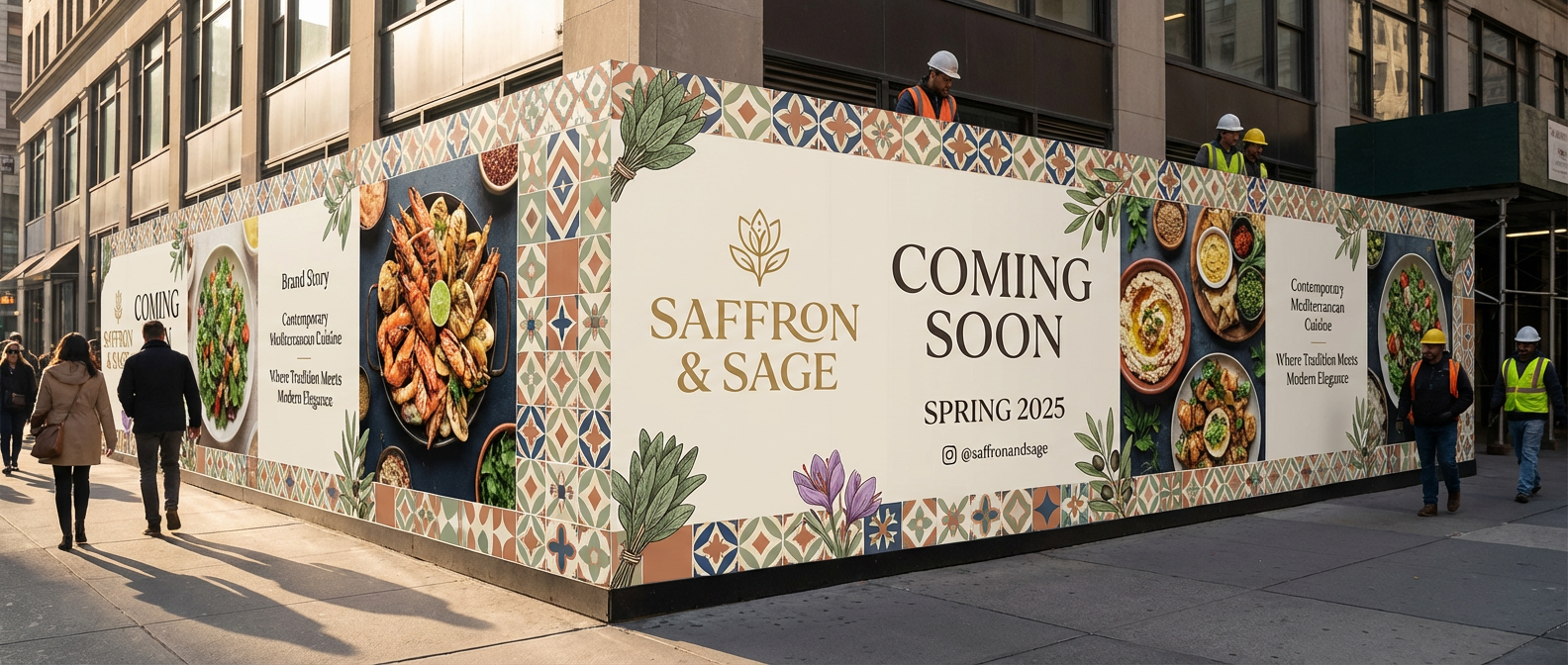 Cocktail menu with illustrations