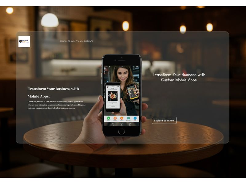 Restaurant mobile app in action