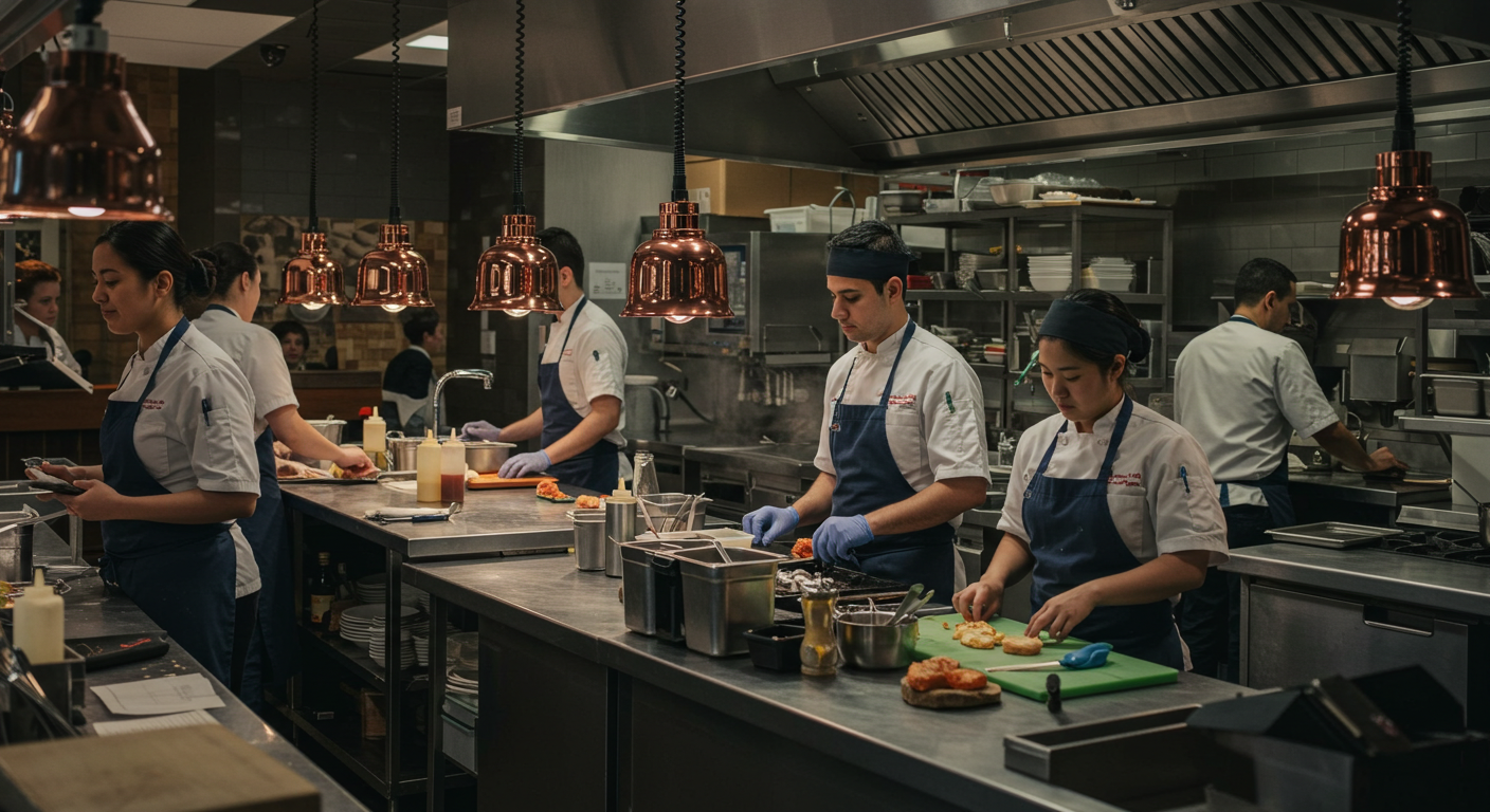 Efficient restaurant staff scheduling and team collaboration